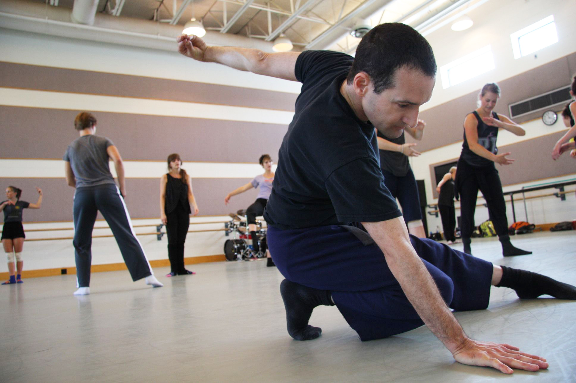 School of Dance faculty Eric Handman teaching technique Photo by Todd Collins