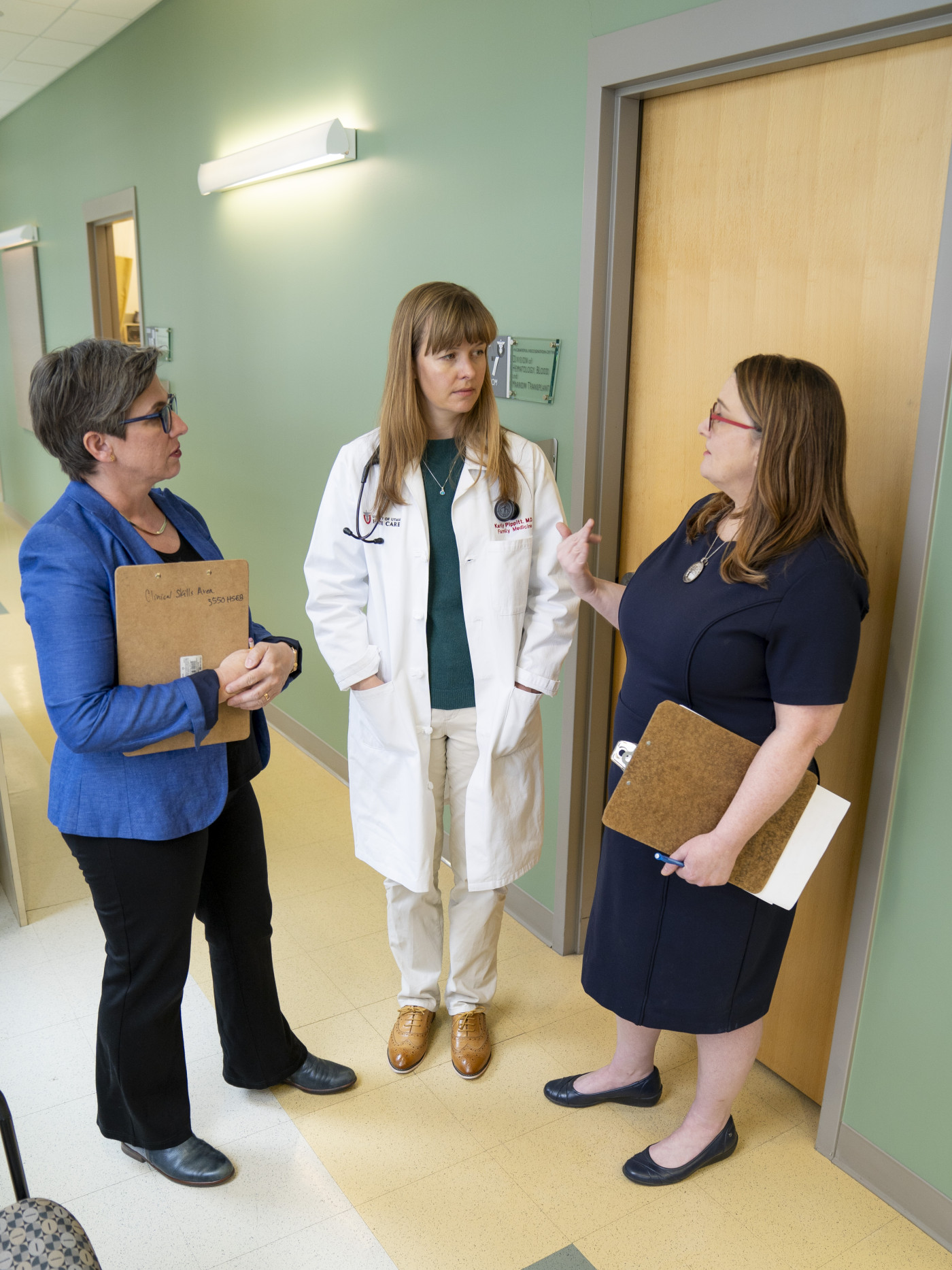 Sydney Cheek-O'Donnell (left), Dr. Karly Pippitt (center) and Gretchen Case (right)