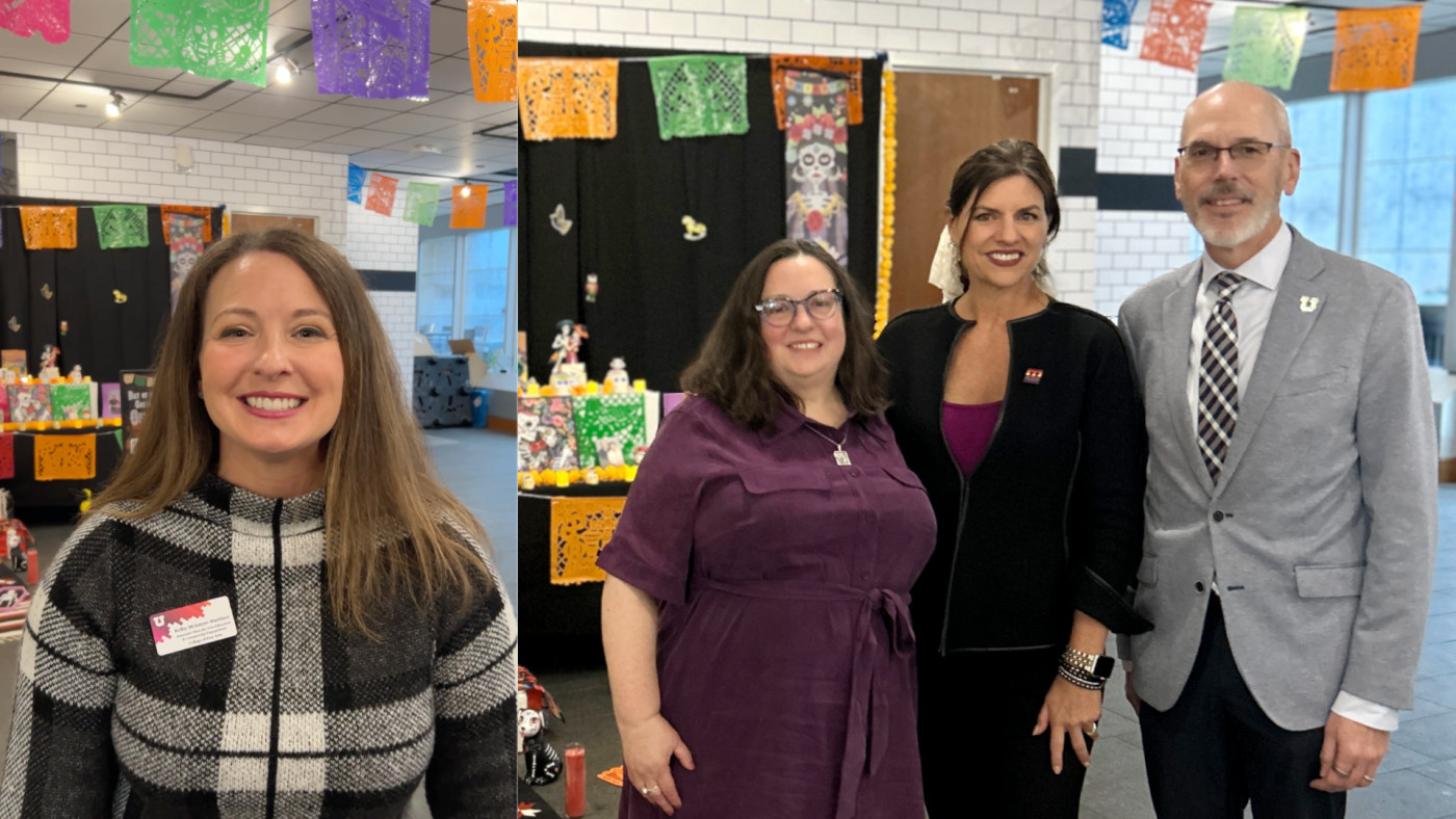 L to R: Associate Dean Kelby McIntyre-Martinez, Dean Sarah L. Shreeves,  Dean Michelle M. Camacho, Dean John W. Scheib