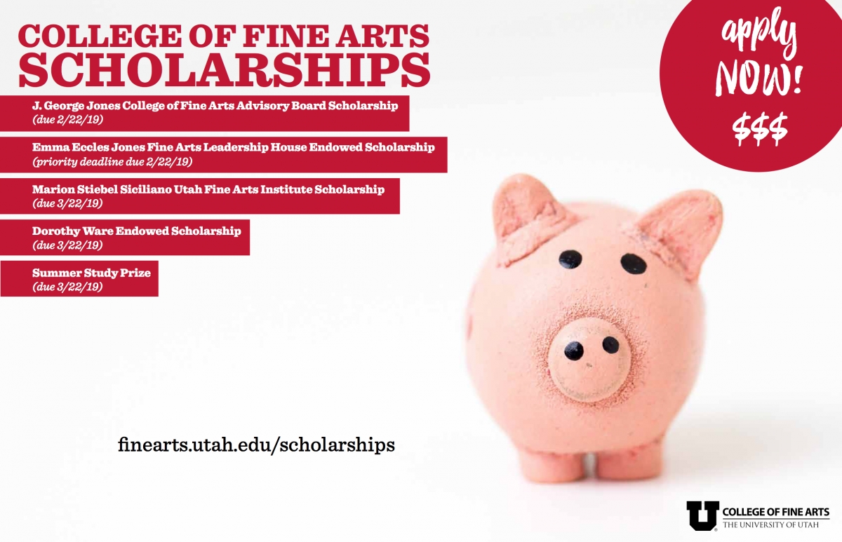 Apply now for 2019-20 College of Fine Arts scholarships!