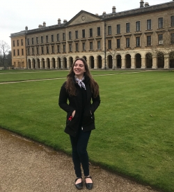 2019 Outstanding Art & Art History senior Vasiliki Karahalios attends the Oxford Human Rights, Violent Conflict and the Struggle for Peace workshop.