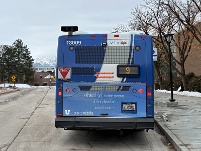 Wendy Wischer’s ‘In Search of Blue Sky’ on UTA buses and TRAX
